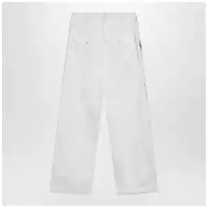 Dries Van Noten Light blue jeans with drawstring