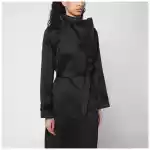 the garment Black cotton-blend Kelly trench coat