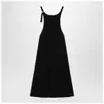 Courreges Courrèges Black ribbed mini dress