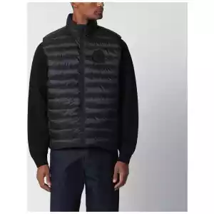 Canada Goose Black padded zip-up gilet
