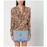 ISABEL MARANT Snake Print Marlin Blouse