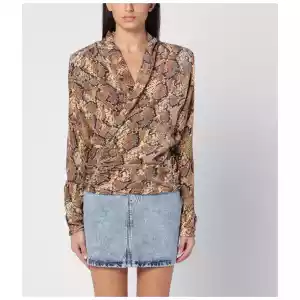 ISABEL MARANT Snake Print Marlin Blouse