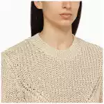 ISABEL MARANT Recycled polyester ecru crew-neck jumper