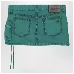 The Attico Fay green cargo miniskirt