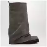 The Attico Robin taupe suede Combat boots