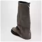 The Attico Robin taupe suede Combat boots