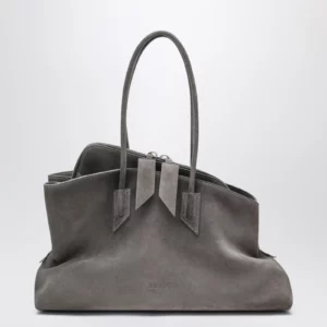 The Attico La Passeggiata Medium bag in grey suede