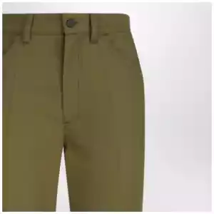 The Attico Military green wool gabardine trousers