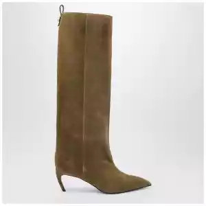 The Attico Lea Military Green high boot