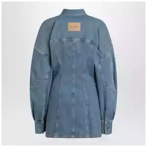 The Attico Light blue denim mini dress