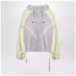 The Attico Grey/light yellow bomber sweatshirt