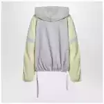 The Attico Grey/light yellow bomber sweatshirt