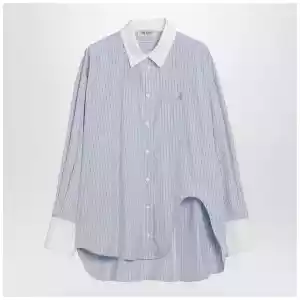 The Attico Light blue/white striped shirt Diana