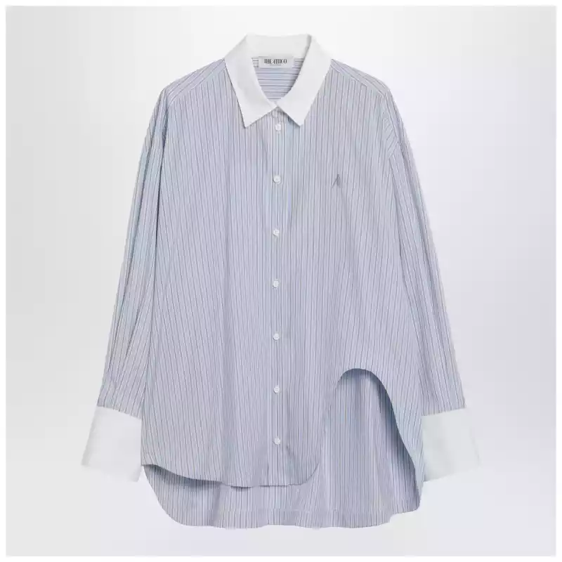 260WCH0000CCC127AA_S_ATTIC-264.x The Attico Light blue/white striped shirt Diana