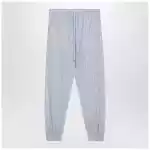 The Attico Light blue/white striped trousers