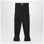 The Attico Black nylon trousers