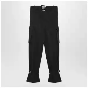The Attico Black nylon trousers