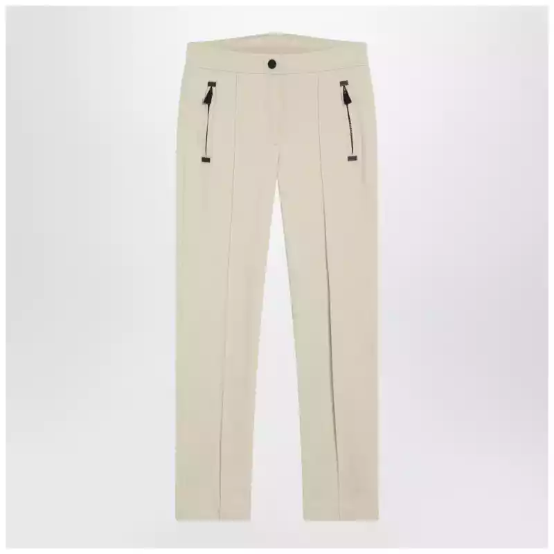 Moncler Grenoble Ivory slim trousers in GORE-TEX