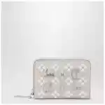 Christian Louboutin Panettone coin purse in grained calfskin and spikes