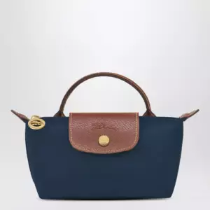 Longchamp Le Pliage Original Pebble clutch bag marine