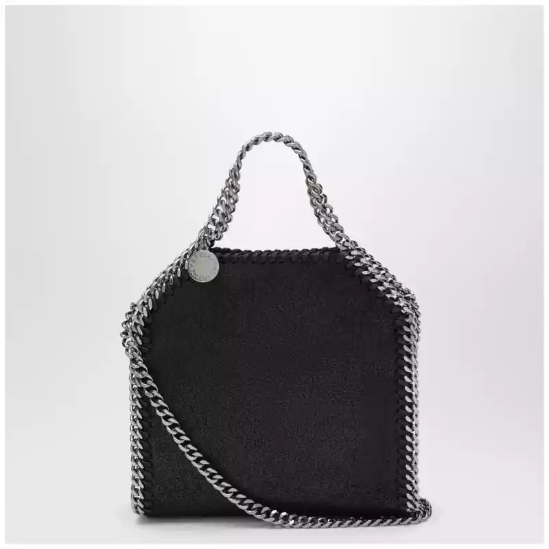 Stella McCartney Black Falabella micro tote bag