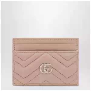 GUCCI Pale pink GG Marmont card holder