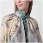 ZIMMERMANN Cream cotton and silk Indra shirt