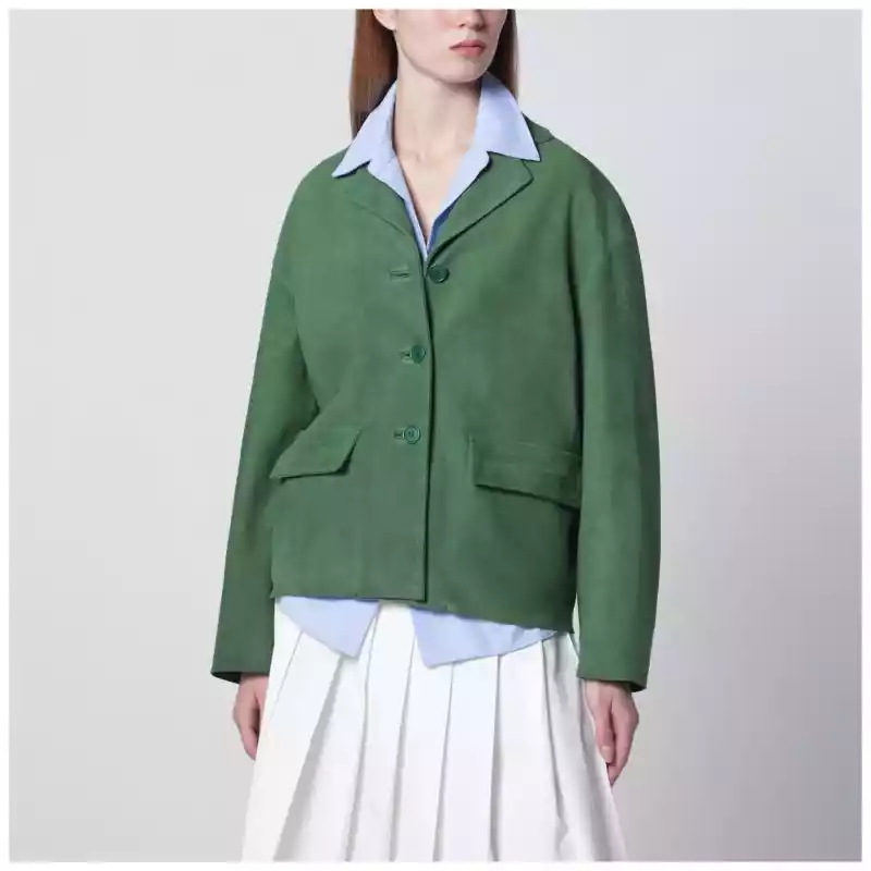 Salvatore Santoro Green suede jacket