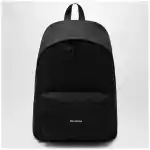 Balenciaga Black Explorer backpack with logo patch