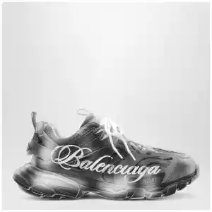 Balenciaga Track Stencil Logo sneakers in black/white