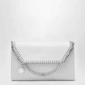 Stella McCartney Pearl grey Falabella shoulder wallet bag