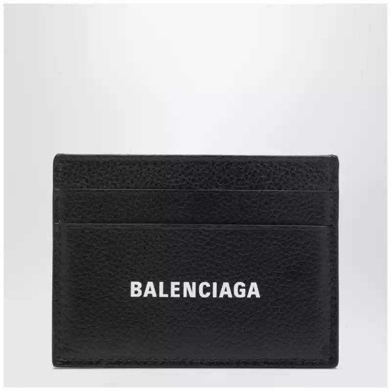 5943091IZI3_T_BALEN-1090.a Balenciaga Cash black card holder in grained leather