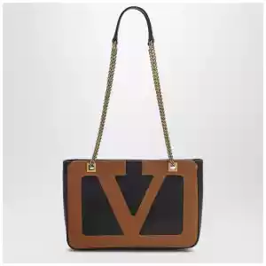 Valentino Garavani Viva Superstar black/brown small bag