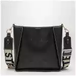 Stella McCartney Square black crossbody bag with logo