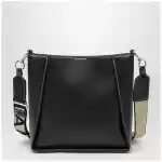 Stella McCartney Square black crossbody bag with logo