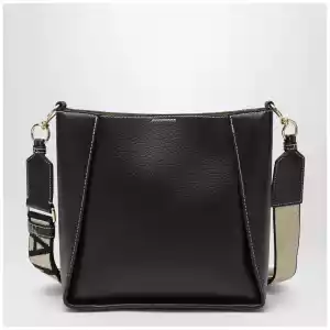 Stella McCartney Square black crossbody bag with logo