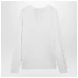 Polo Ralph Lauren White cable-knit cotton sweater