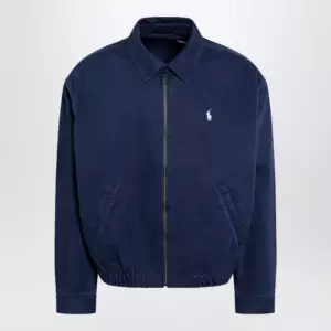 Polo Ralph Lauren Navy blue zip-up jacket in cotton