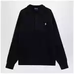 Polo Ralph Lauren Navy blue polo sweater with flag motif