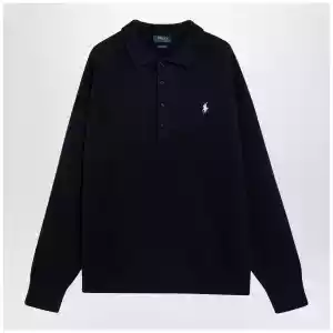 Polo Ralph Lauren Navy blue polo sweater with flag motif