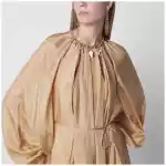 ZIMMERMANN Mahon maxi dress in silk habotai champagne