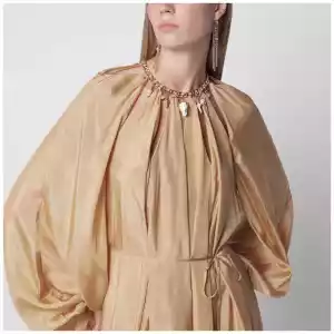 ZIMMERMANN Mahon maxi dress in silk habotai champagne