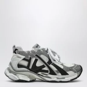 Balenciaga Grey/white/black Runner sneakers in nylon