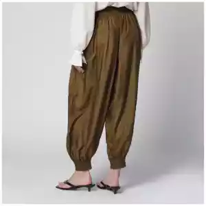 ZIMMERMANN Olive silk habotai harem pants