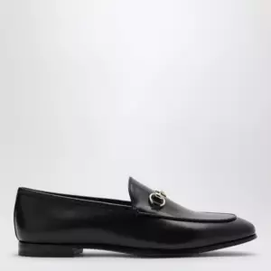 GUCCI Black leather Jordaan loafer
