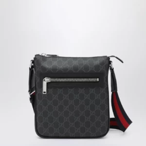 GUCCI GG fabric small shoulder bag grey/black