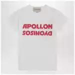Valentino White T-shirt with Apollon/Dionysus print