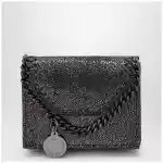 Stella McCartney Falabella dark navy blue wallet