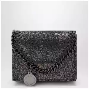 Stella McCartney Falabella dark navy blue wallet