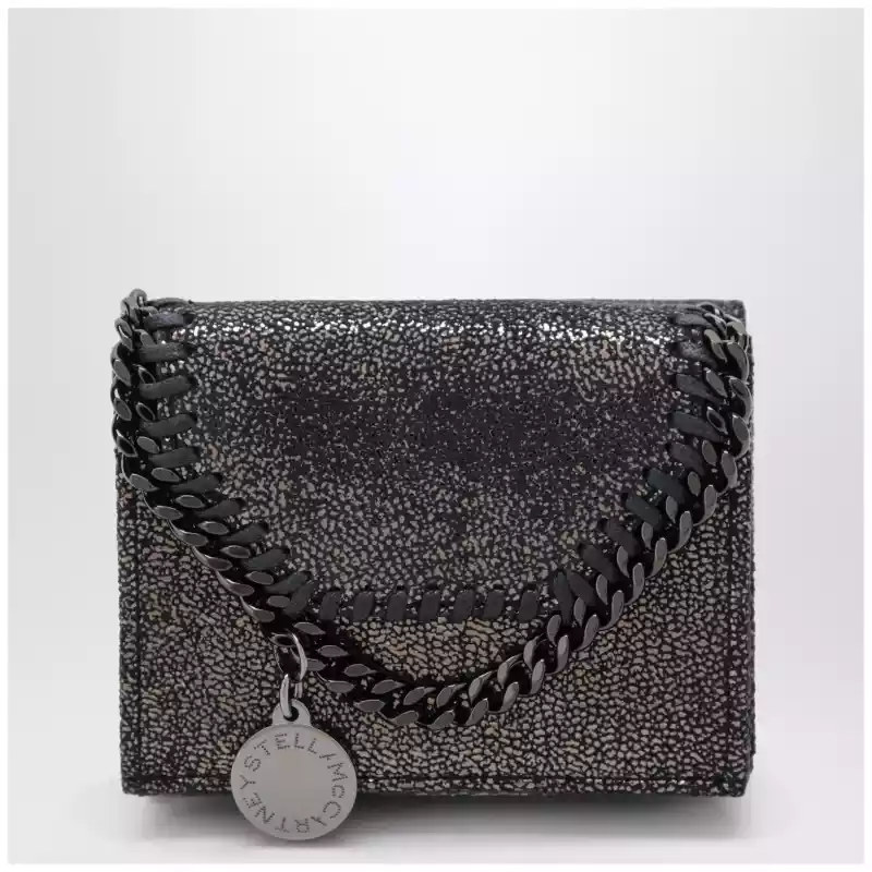 Stella McCartney Falabella dark navy blue wallet